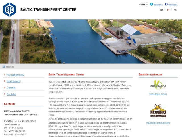 Baltic Transshipment Center LSEZ, SIA